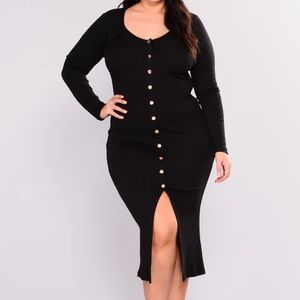 Fashion Nova Snap and go Midi dress